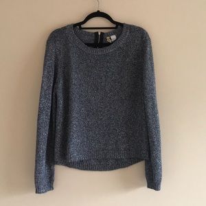 Shiny Blue/Gray/Silver Sweater From H&M